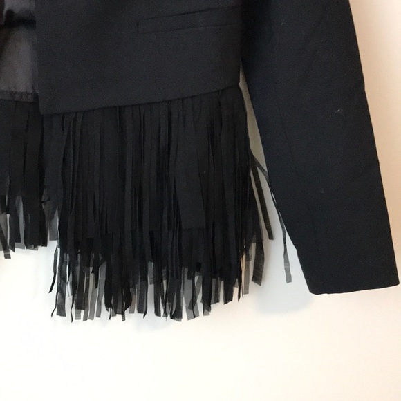 Like New Fringe Black Blazer from Banana Republic - Picture 5 of 11